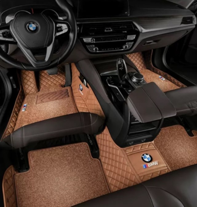 [리퍼브상품] G32 6GT 18년식 사륜 전용 BMW 엠블럼 6D 코일 카매트 리얼핏 풀커버 매트 코냑 컬러 (S급)