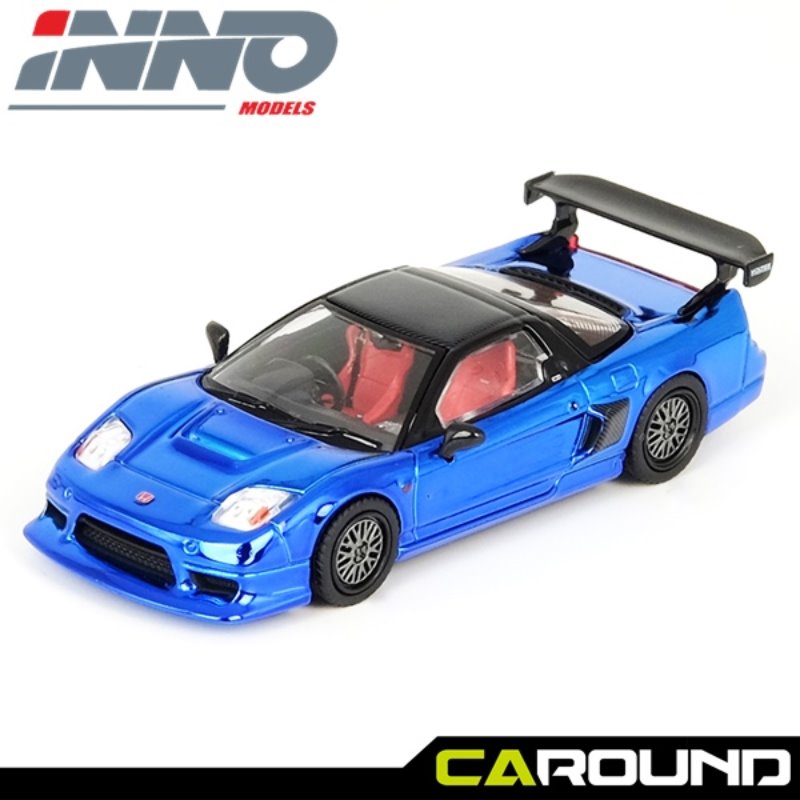 오토모듬 이노64 1:64 혼다 NXS GT (NA2) 블루 크롬 (추가 휠 타이어 세트)