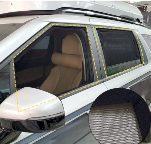 오토모듬 현대 싼타페 MX5 차량용 프리미엄 맞춤형 캠핑 차박용 모기장 창문형 1열 2열 가능(특허제품)