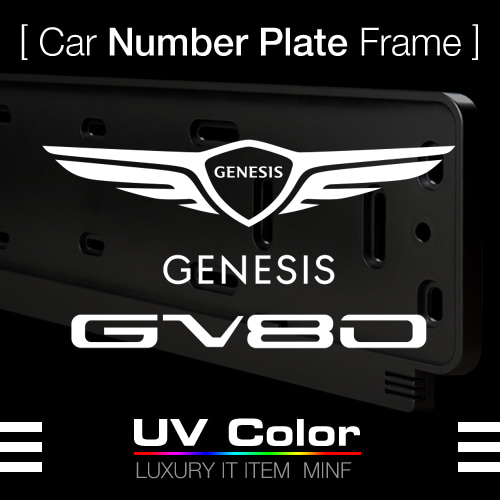 미니에프 MSNP50 - 2020 GV80 Number Plate Frame / 번호판가드