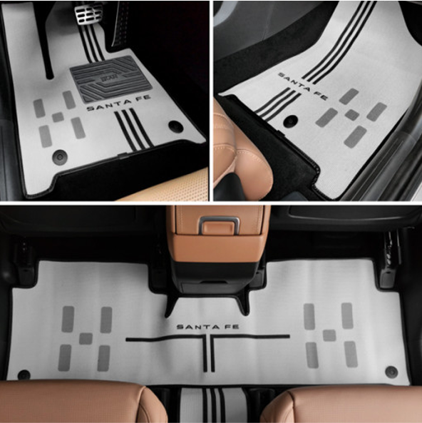 오토모듬 디 올뉴 싼타페 MX5 전용 디자인 카매트 자동차 코일매트 1열+2열(가솔린/하이브리드)